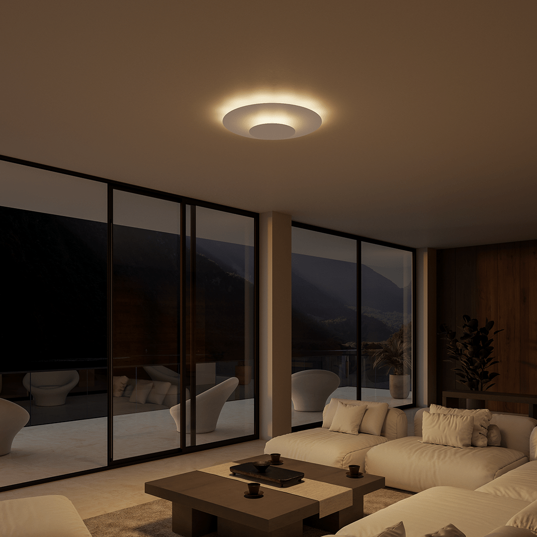Ondora | Modern LED Ceiling Light with Indirect Ambient Glow
