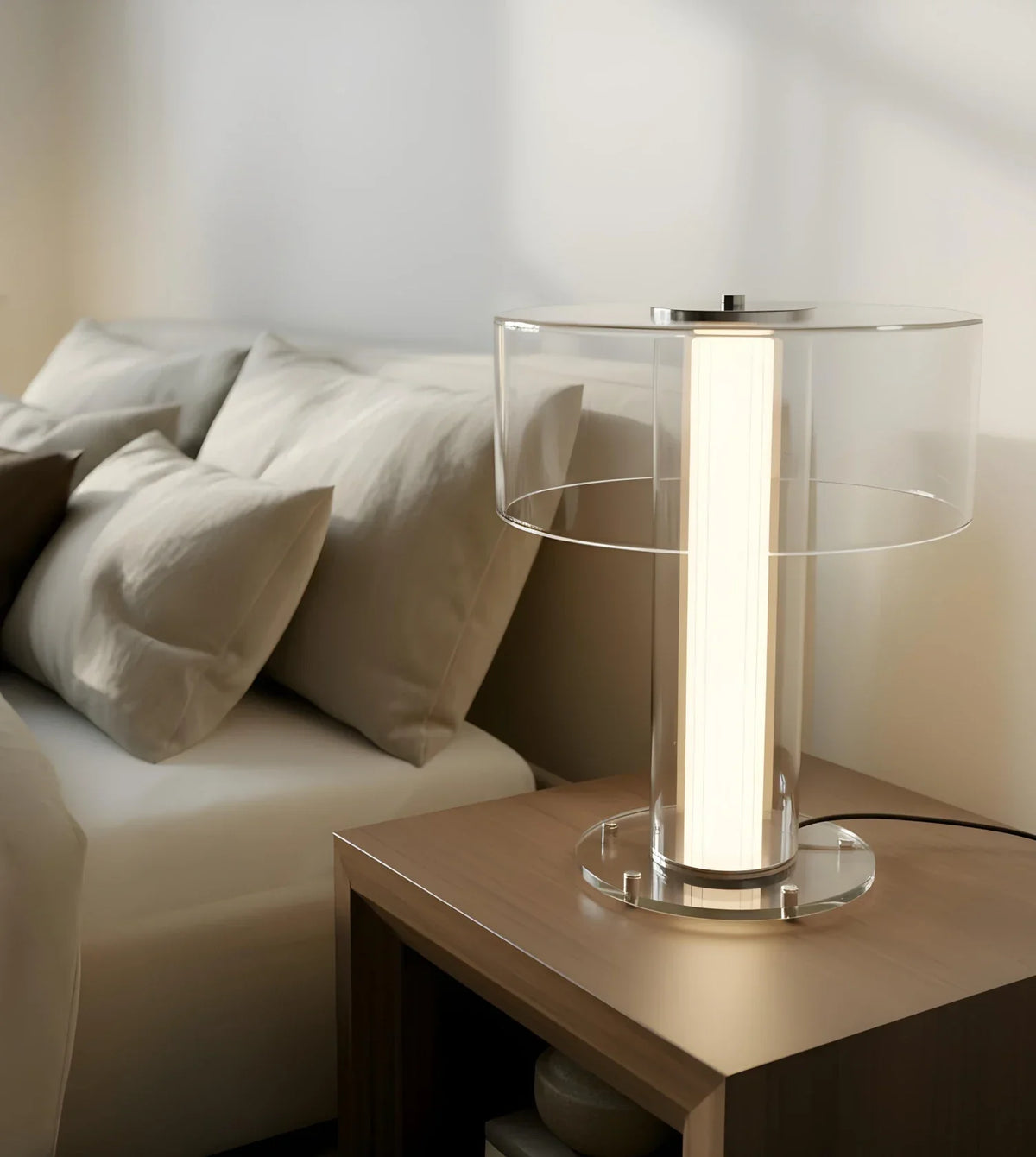 Cedar | Glass Table Lamp with Dimmable LED