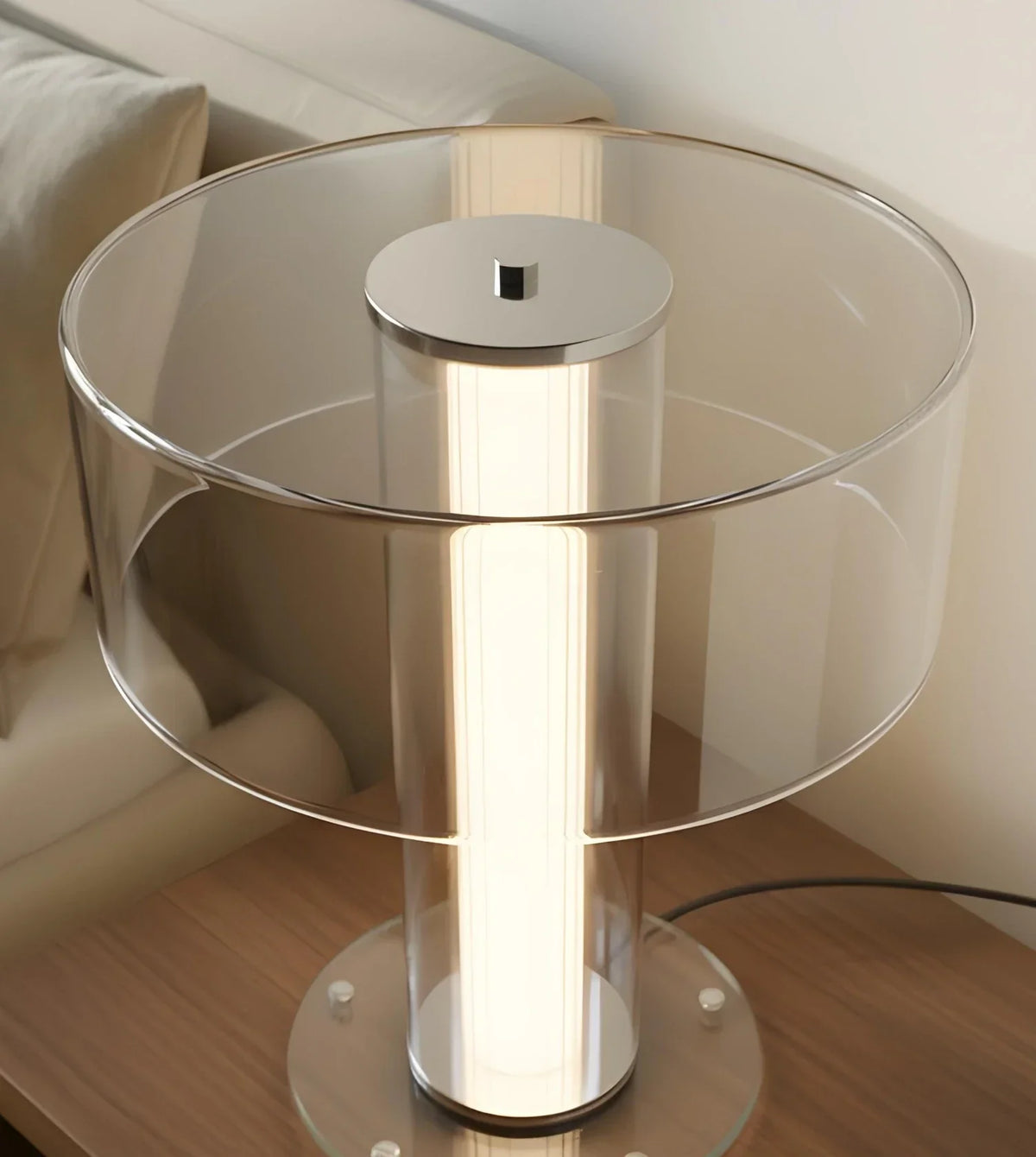 Cedar | Glass Table Lamp with Dimmable LED
