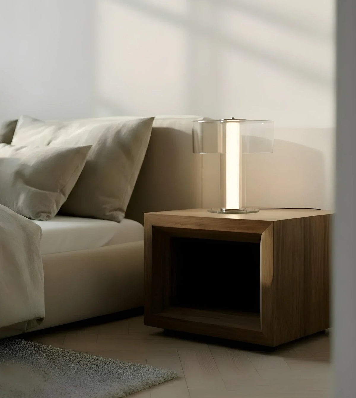 Cedar | Glass Table Lamp with Dimmable LED