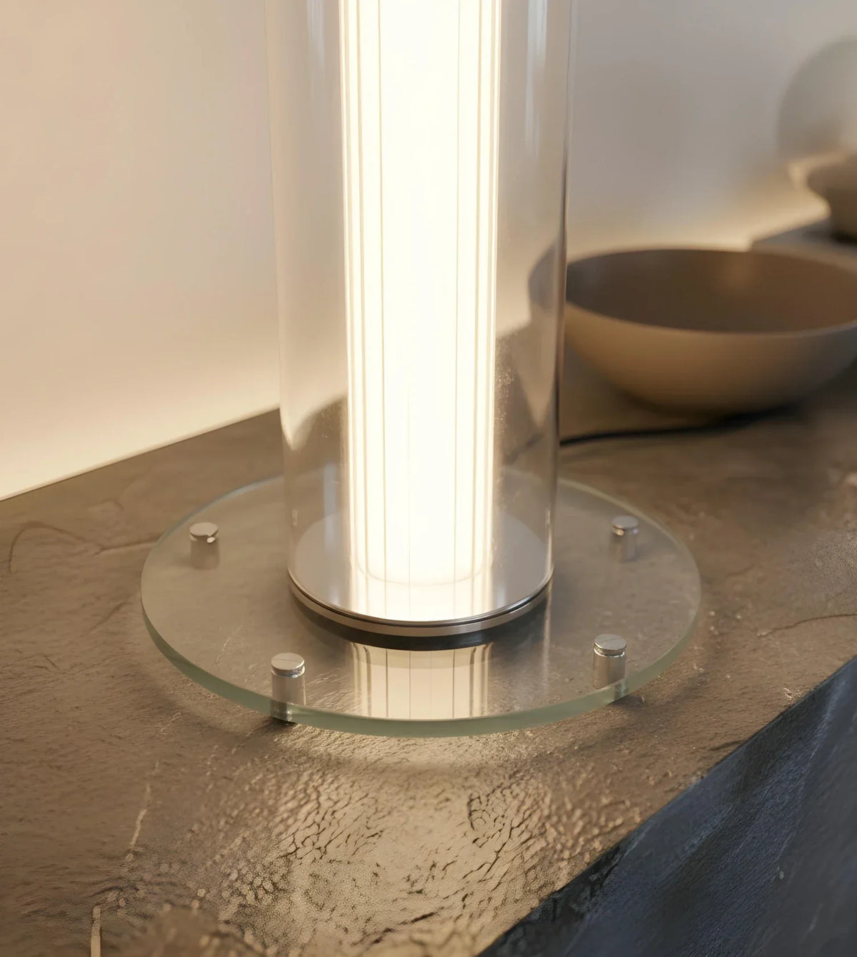 Cedar | Glass Table Lamp with Dimmable LED