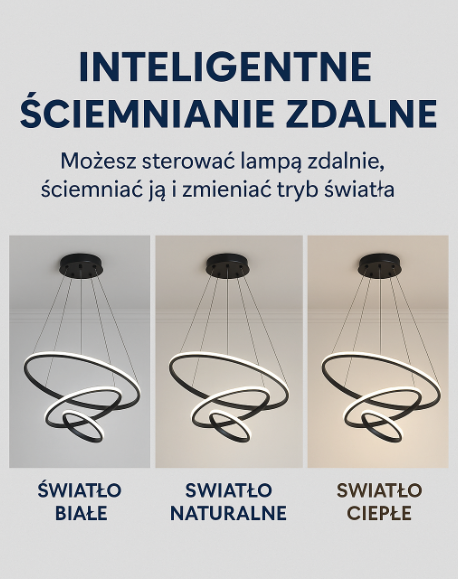 Linden | LED Spiral Ring Pendant Light
