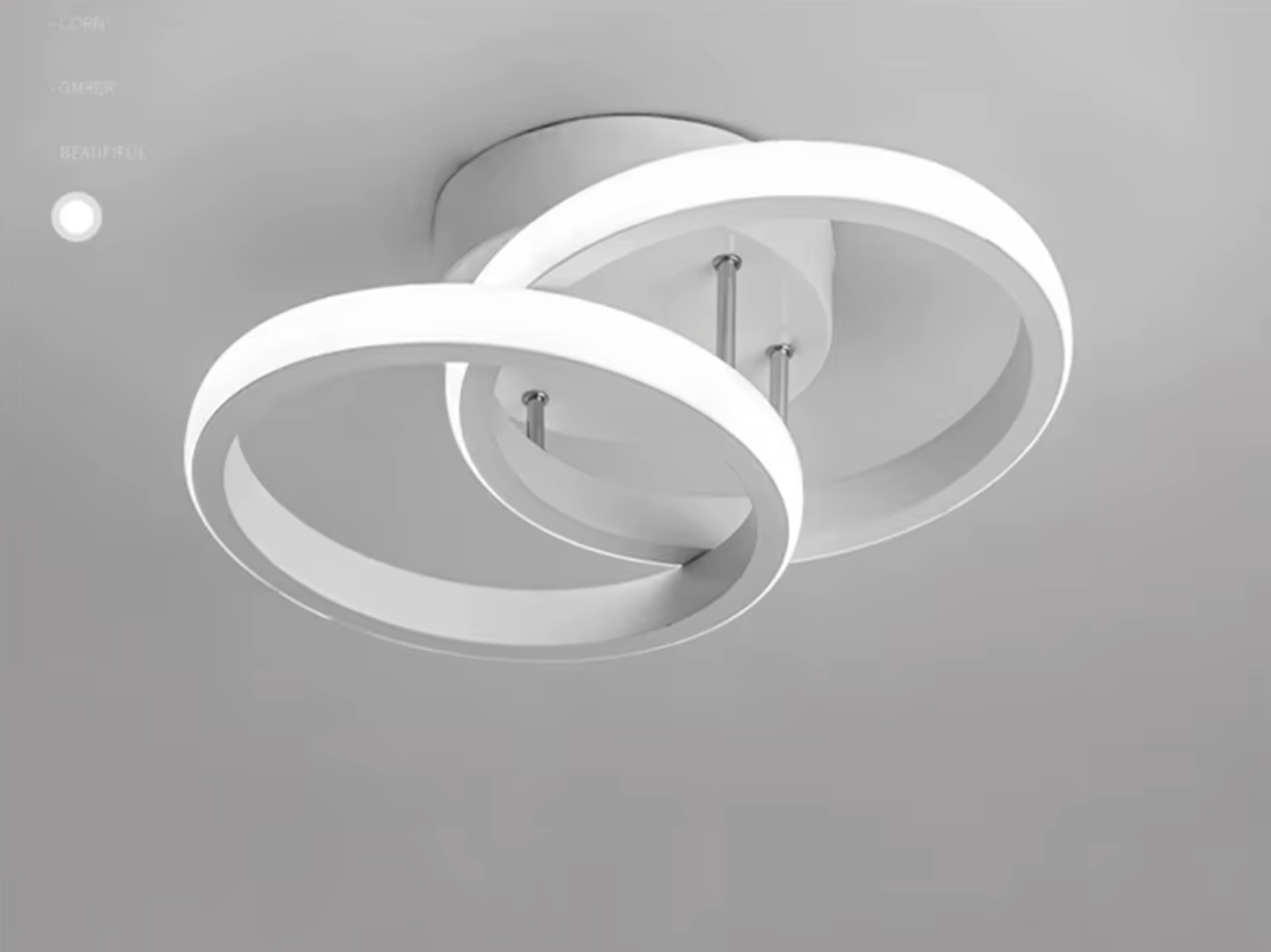 Elloria | LED Ceiling Light with Geometric Curves