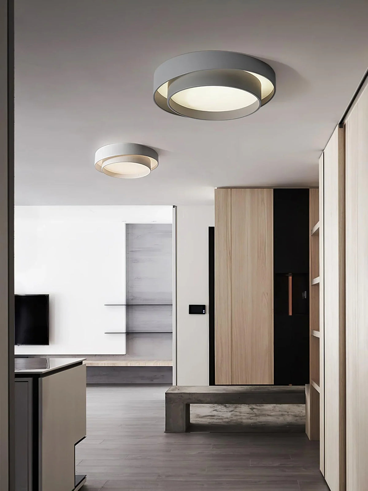 Radieux | Round LED Ceiling Light with Layered Frame