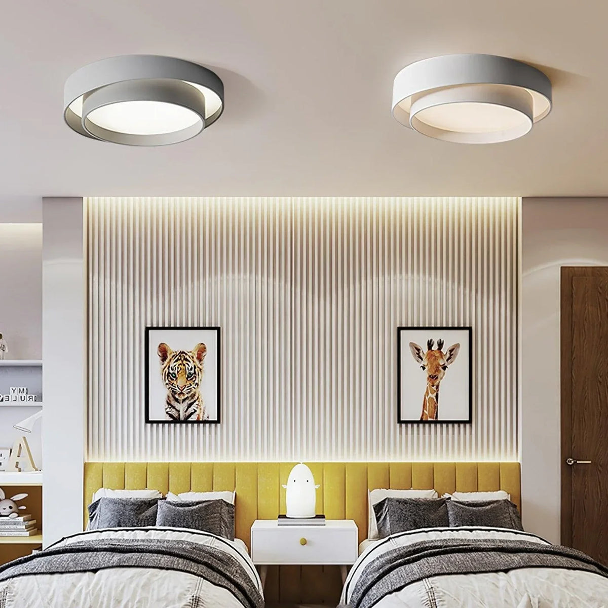 Radieux | Round LED Ceiling Light with Layered Frame