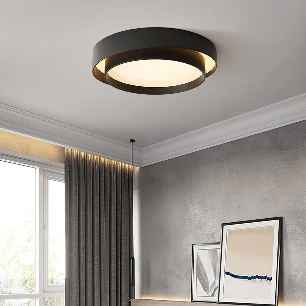 Radieux | Round LED Ceiling Light with Layered Frame