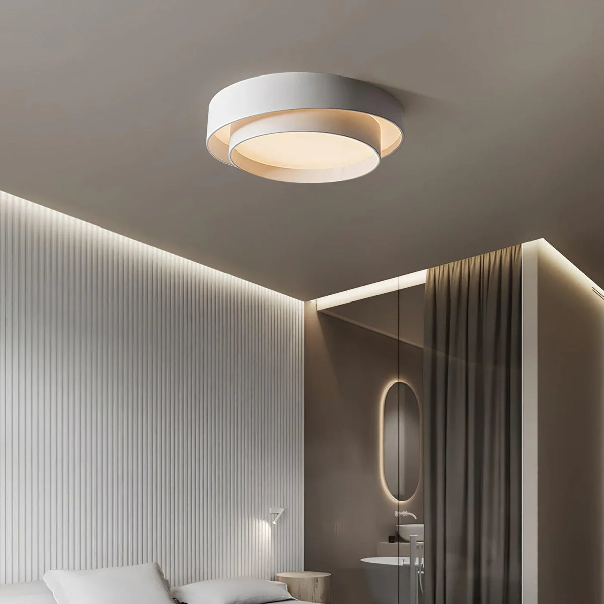 Radieux | Round LED Ceiling Light with Layered Frame