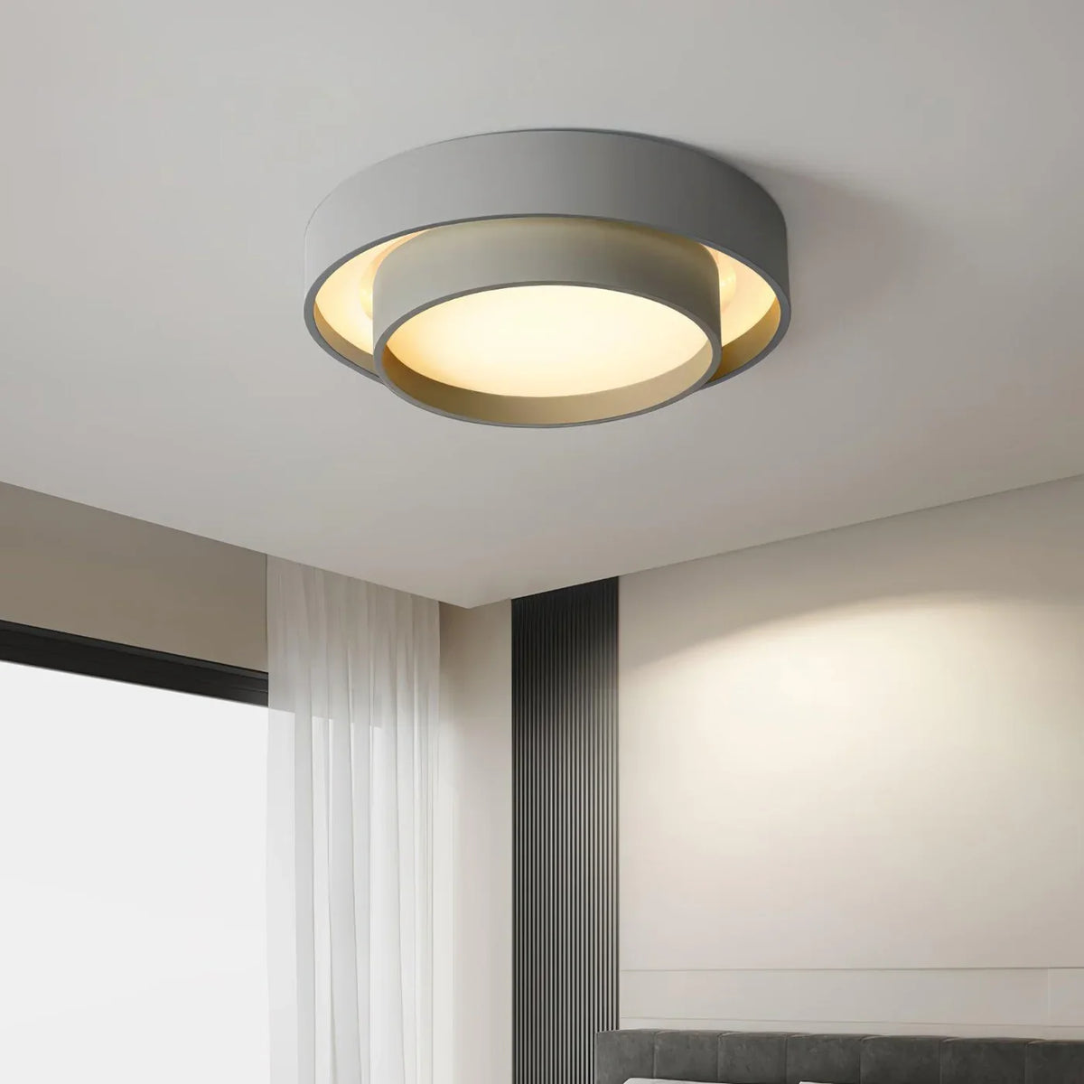 Radieux | Round LED Ceiling Light with Layered Frame