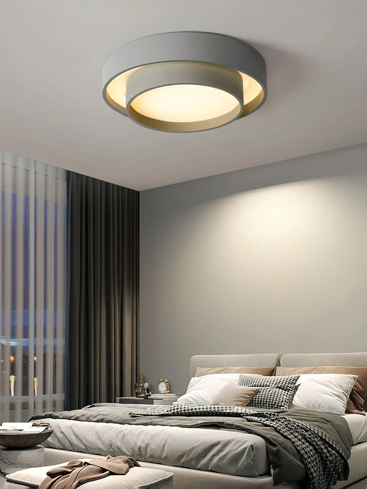 Radieux | Round LED Ceiling Light with Layered Frame