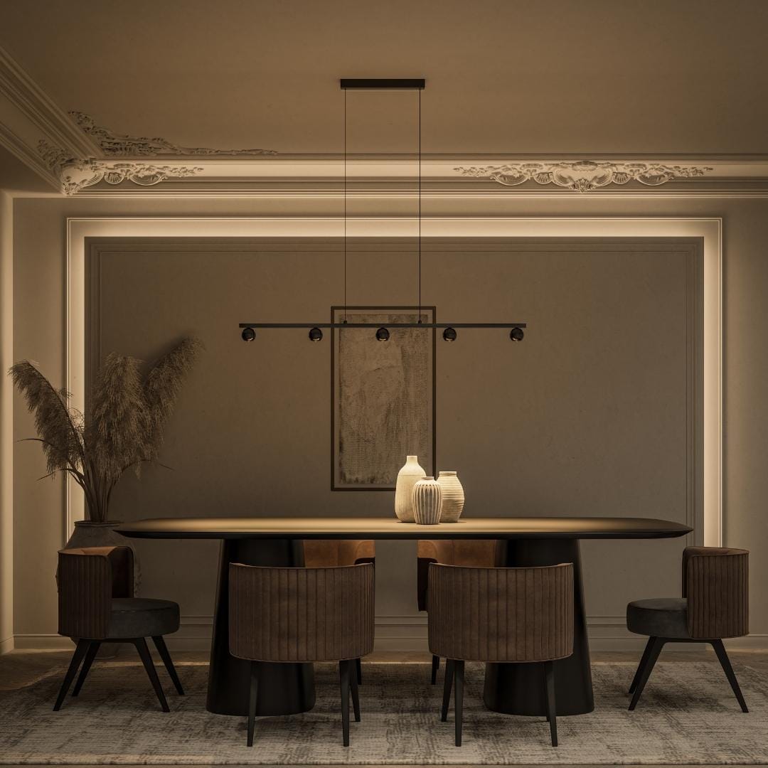 Atrosyne | LED Ceiling Pendant Light with Glass Globes