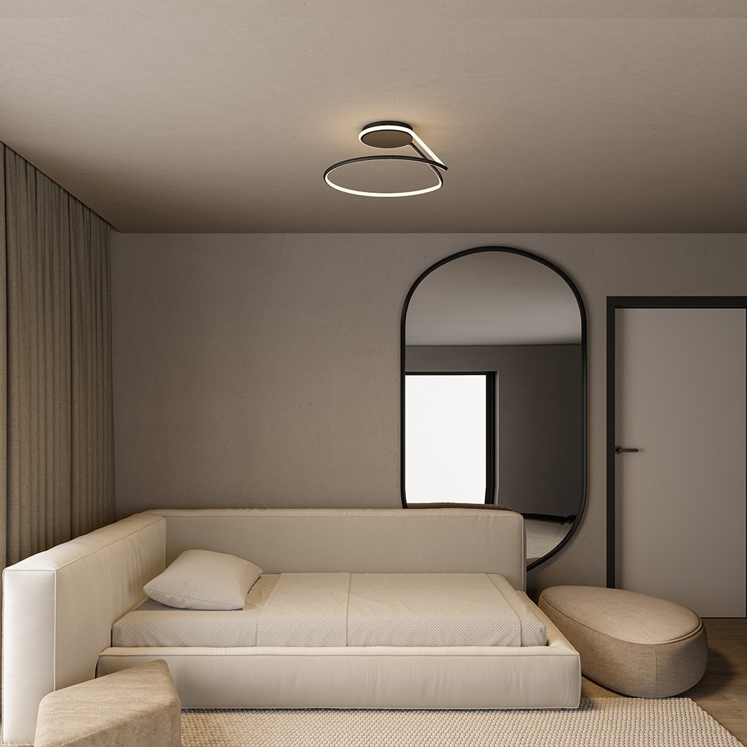 Indigo | Modern LED Ceiling Light with Dual Ring Design