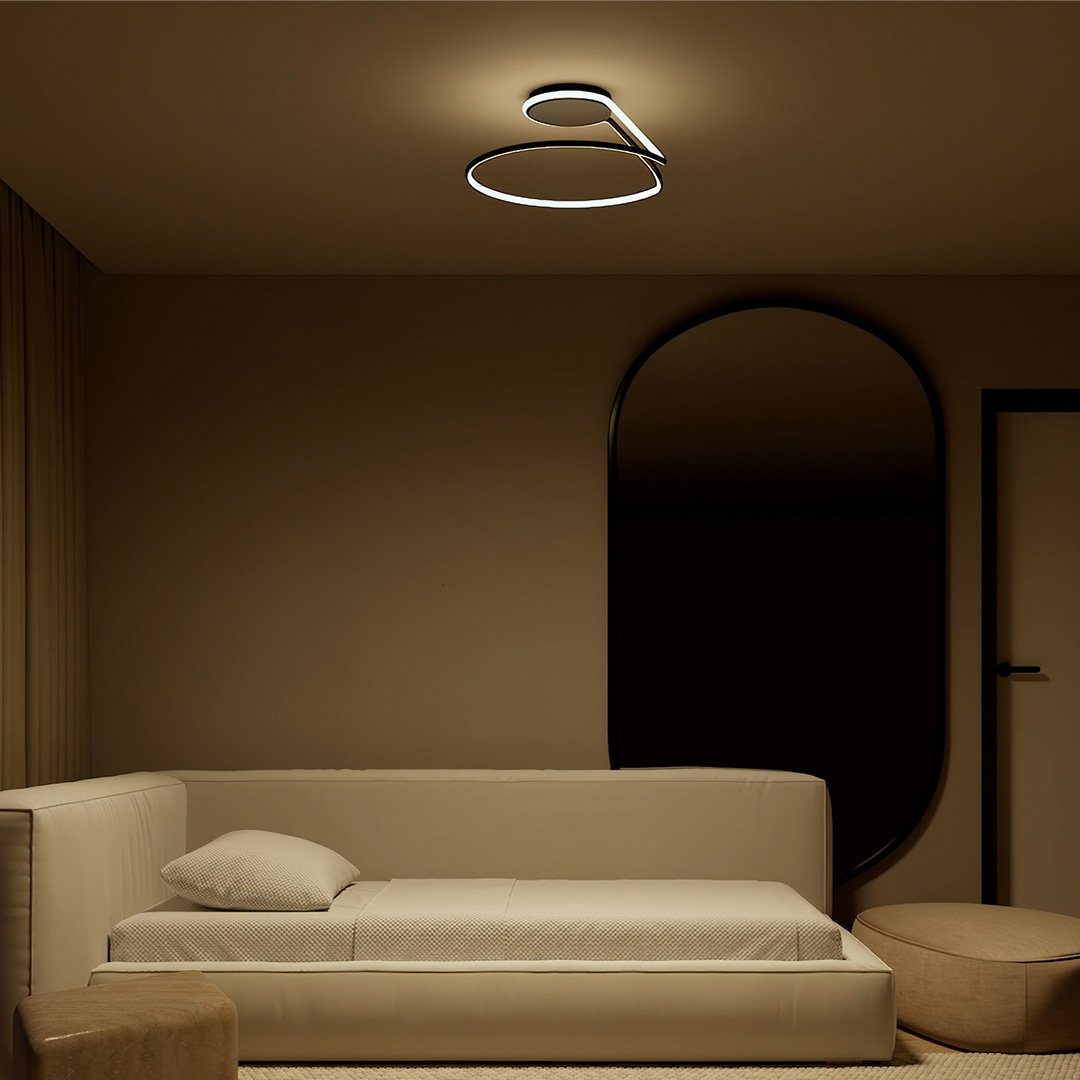 Indigo | Modern LED Ceiling Light with Dual Ring Design