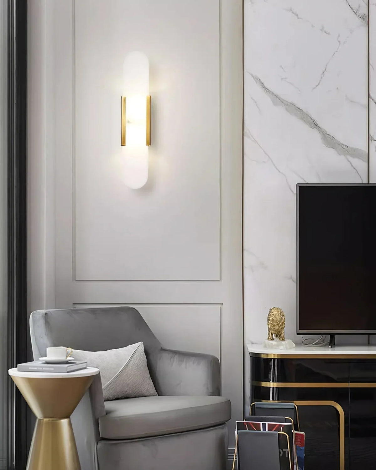 Palomar | Wall Light with Frosted Glass Shade