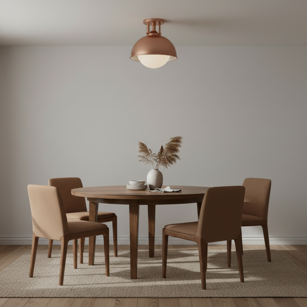 Retro Dome Metal Ceiling Light