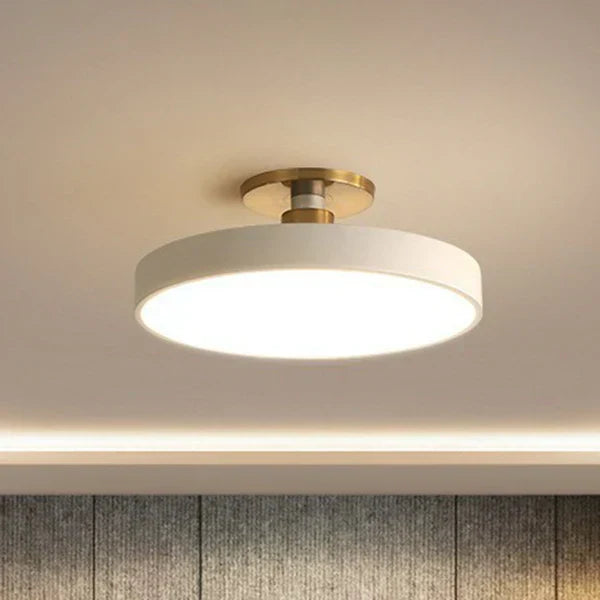 Obsidian | LED Ceiling Light with Gold Mount