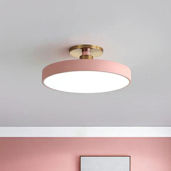 Obsidian | LED Ceiling Light with Gold Mount