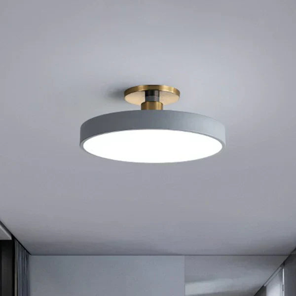 Obsidian | LED Ceiling Light with Gold Mount