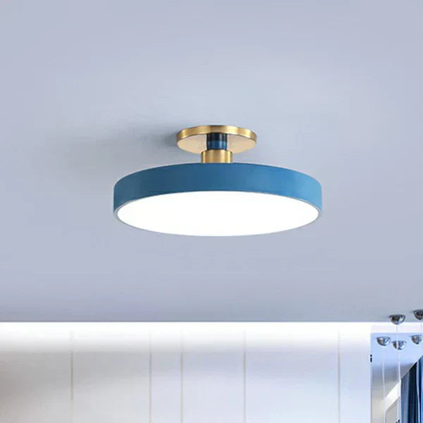 Obsidian | LED Ceiling Light with Gold Mount