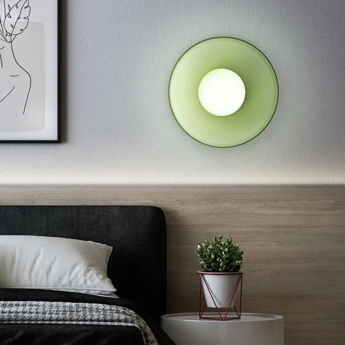 Cove | Glass Ceiling Light with Ring Shade