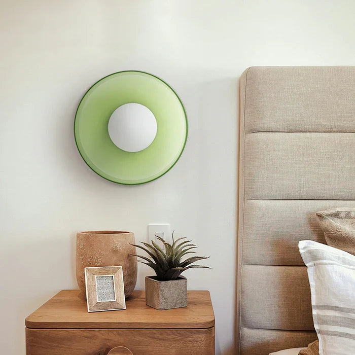 Cove | Glass Ceiling Light with Ring Shade