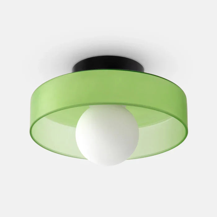 Cove | Glass Ceiling Light with Ring Shade