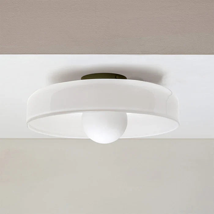 Cove | Glass Ceiling Light with Ring Shade