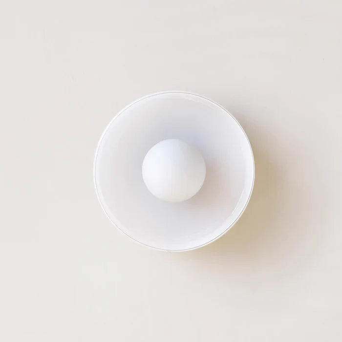 Cove | Glass Ceiling Light with Ring Shade