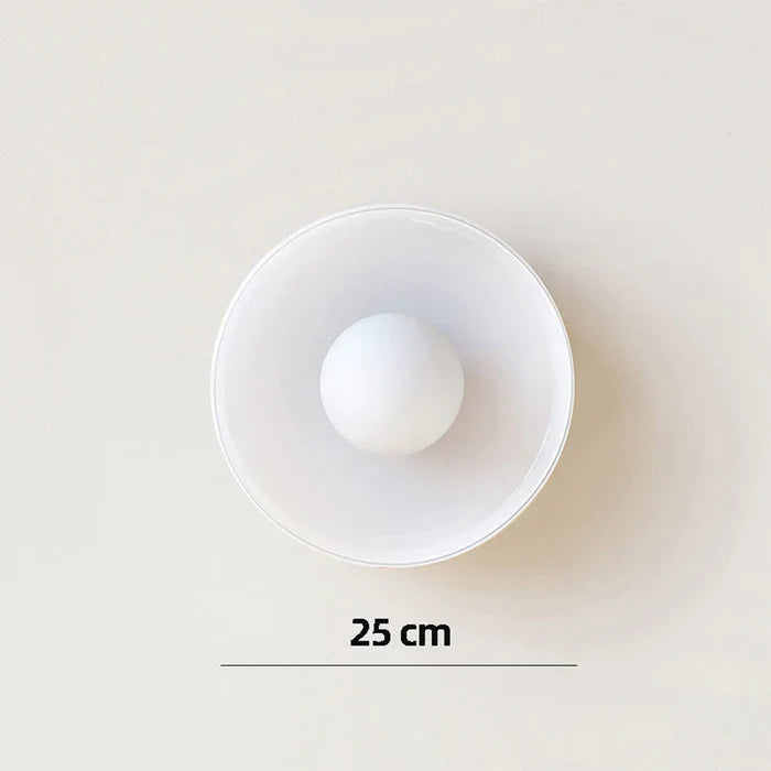 Cove | Glass Ceiling Light with Ring Shade