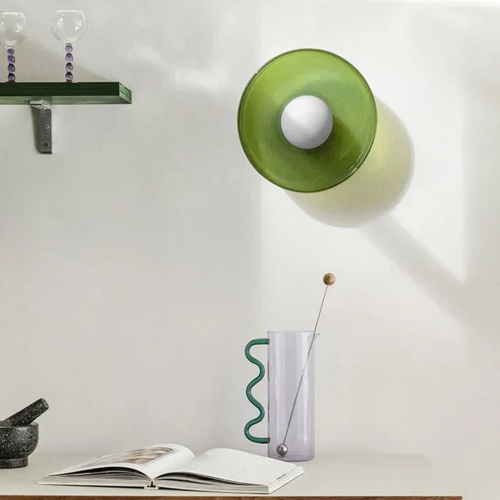 Cove | Glass Ceiling Light with Ring Shade