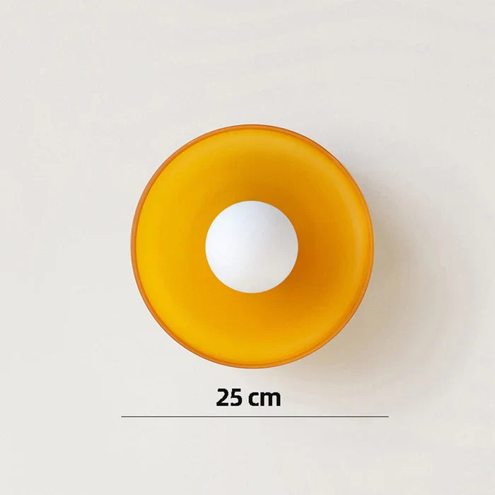 Cove | Glass Ceiling Light with Ring Shade