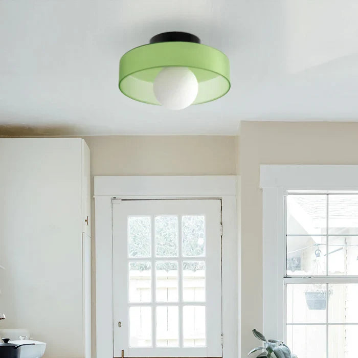 Cove | Glass Ceiling Light with Ring Shade