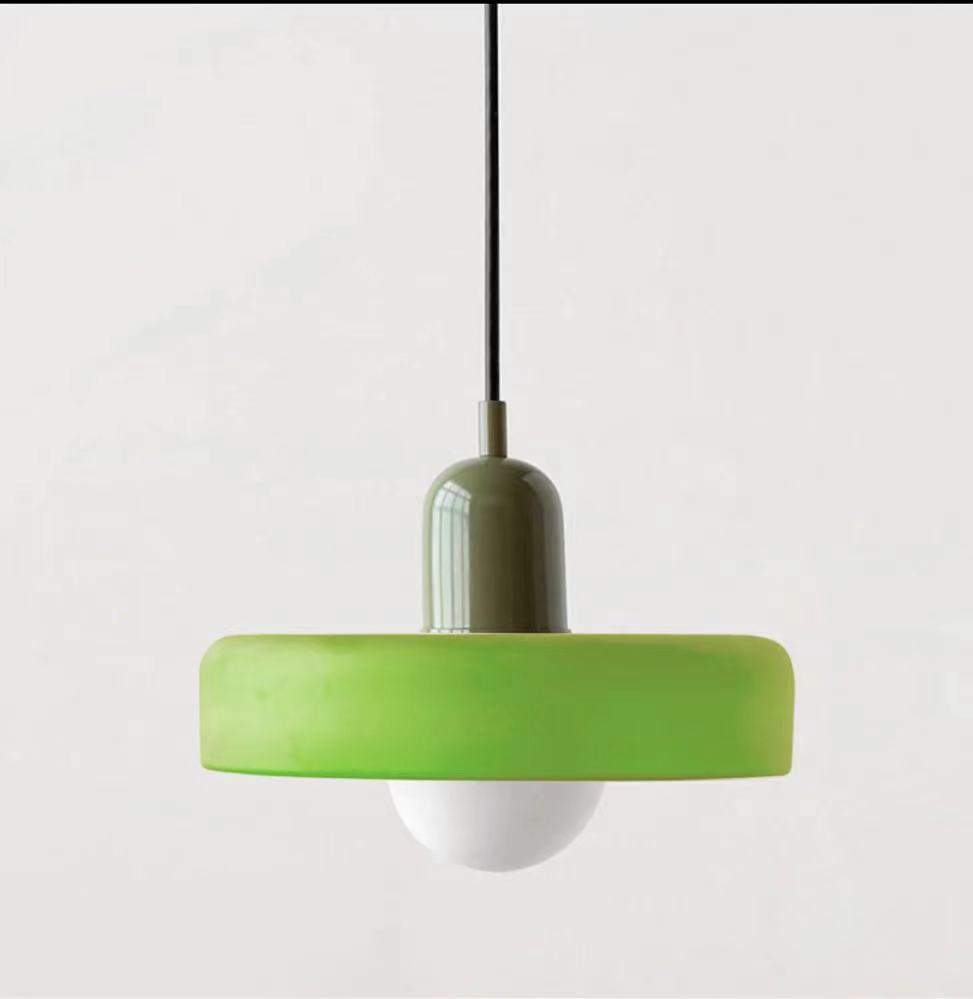 Cirelli | Glass Pendant Light with Ribbed Cap