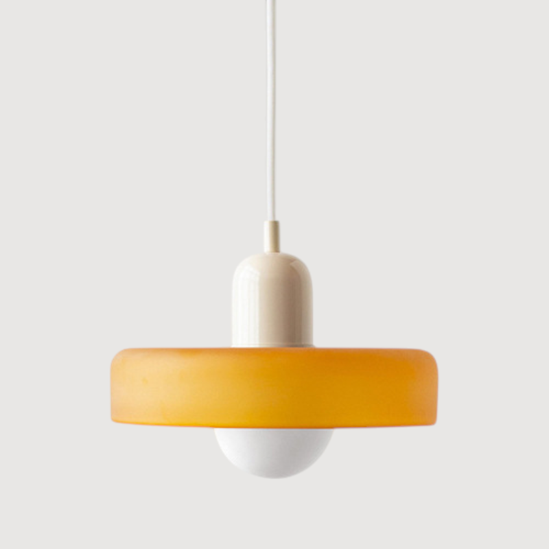 Cirelli | Glass Pendant Light with Ribbed Cap