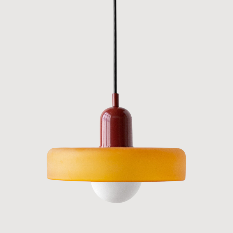 Cirelli | Glass Pendant Light with Ribbed Cap