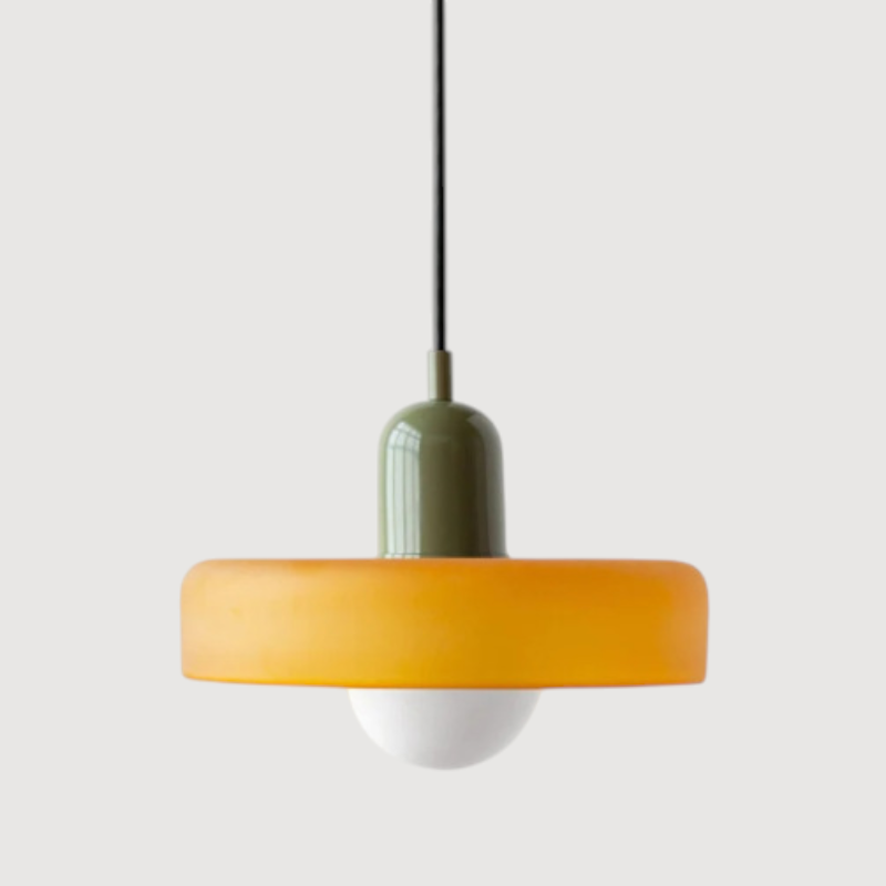 Cirelli | Glass Pendant Light with Ribbed Cap