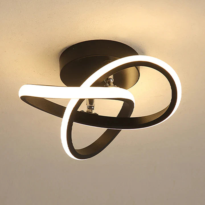 Elloria | LED Ceiling Light with Geometric Curves