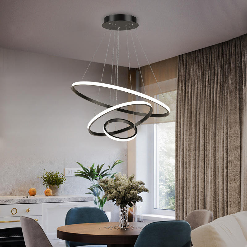 Linden | LED Spiral Ring Pendant Light