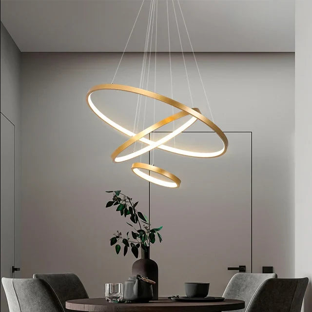Linden | LED Spiral Ring Pendant Light
