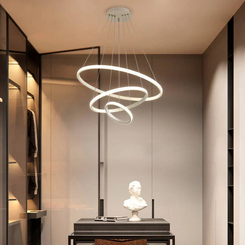 Linden | LED Spiral Ring Pendant Light