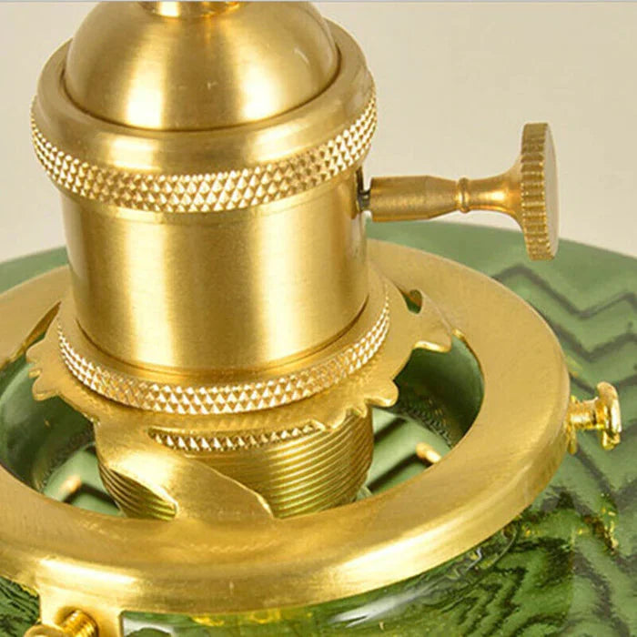 Bay | Ribbed Glass Pendant Light with Brass Fitting