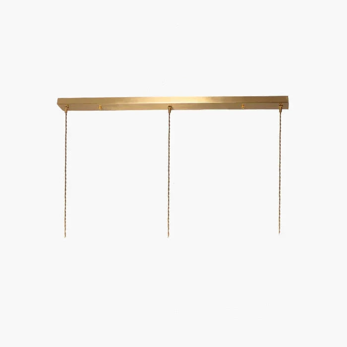 Bay | Ribbed Glass Pendant Light with Brass Fitting