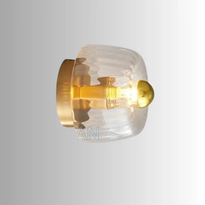 Mirador | Clear Glass Ceiling Light with Ribbed Design