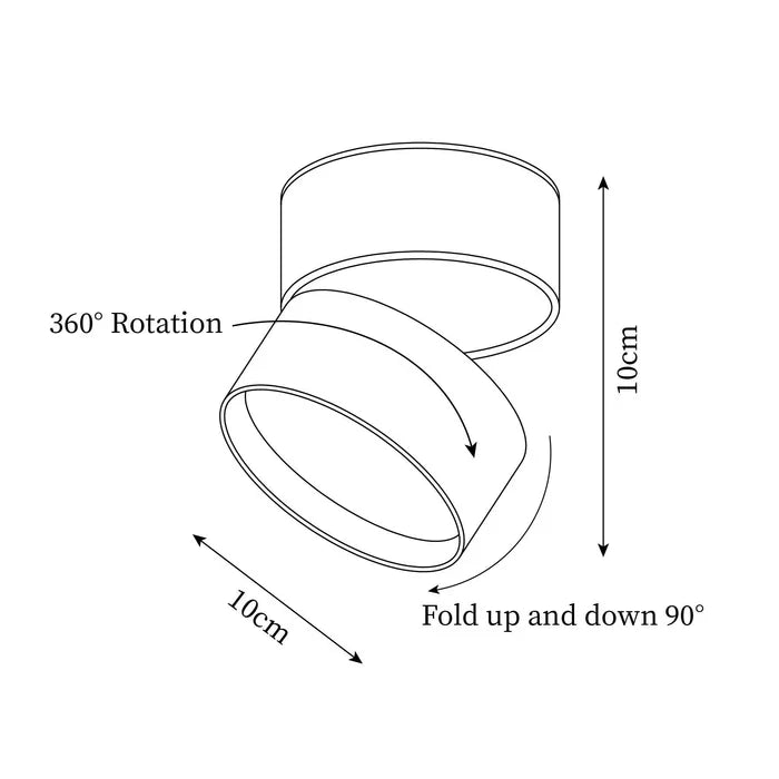 Glimmora | Adjustable LED Ceiling Spotlight