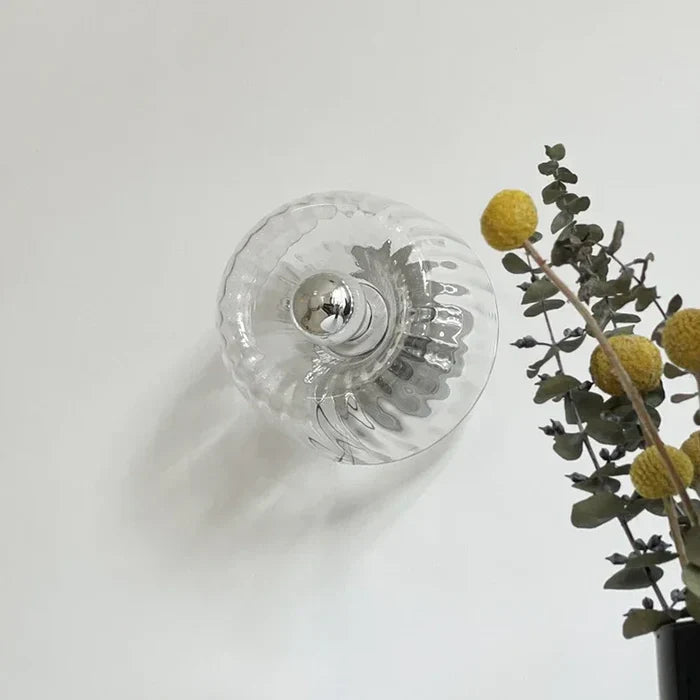 Mirador | Clear Glass Ceiling Light with Ribbed Design