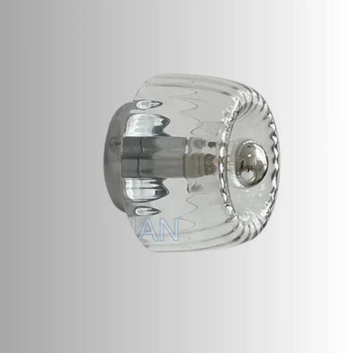 Mirador | Clear Glass Ceiling Light with Ribbed Design
