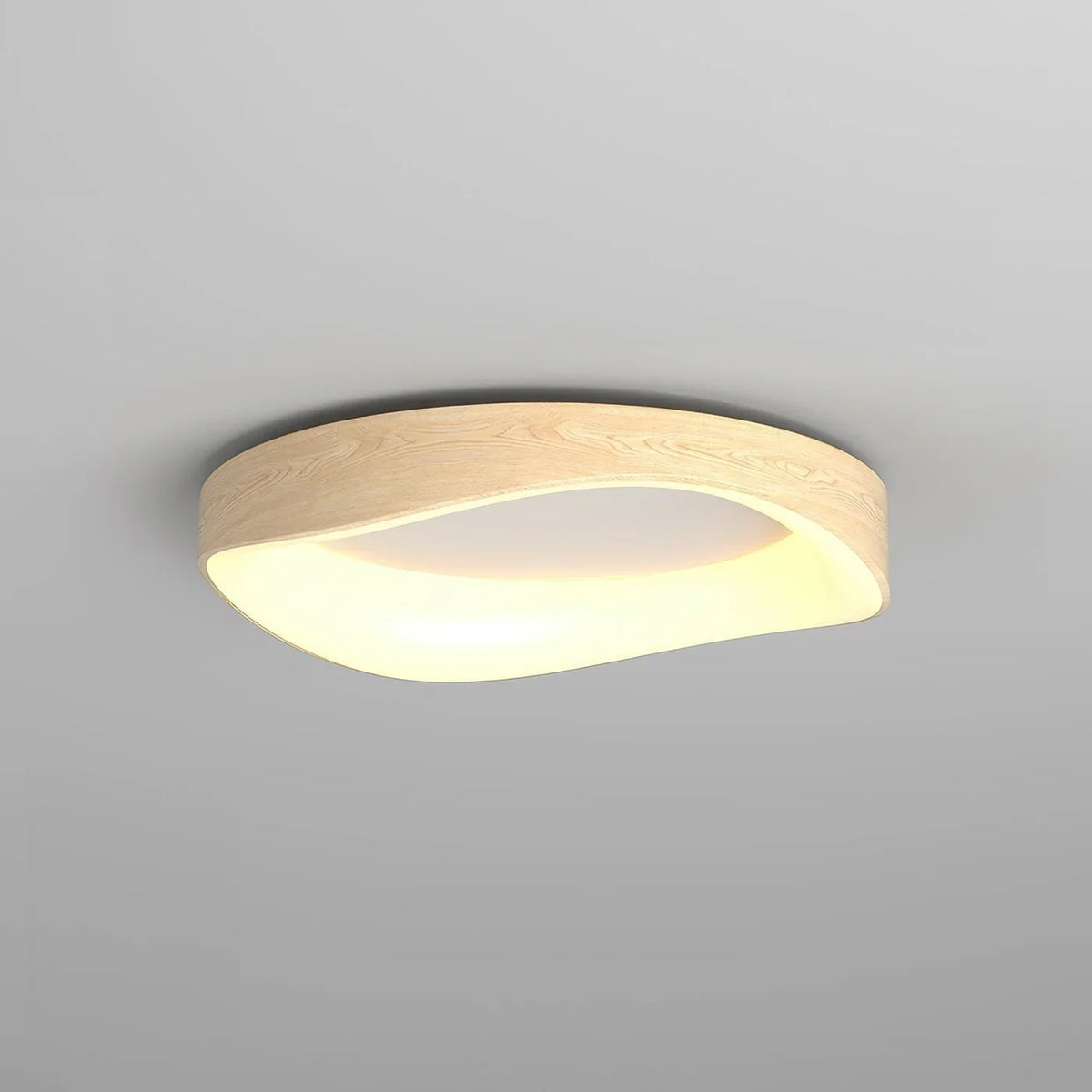 Penrose | LED Ceiling Light with Wood-Effect Trim