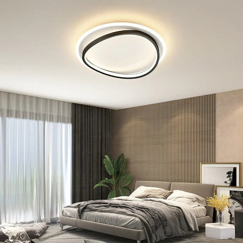 Phaedra | Modern LED Ceiling Light with Geometric Rings