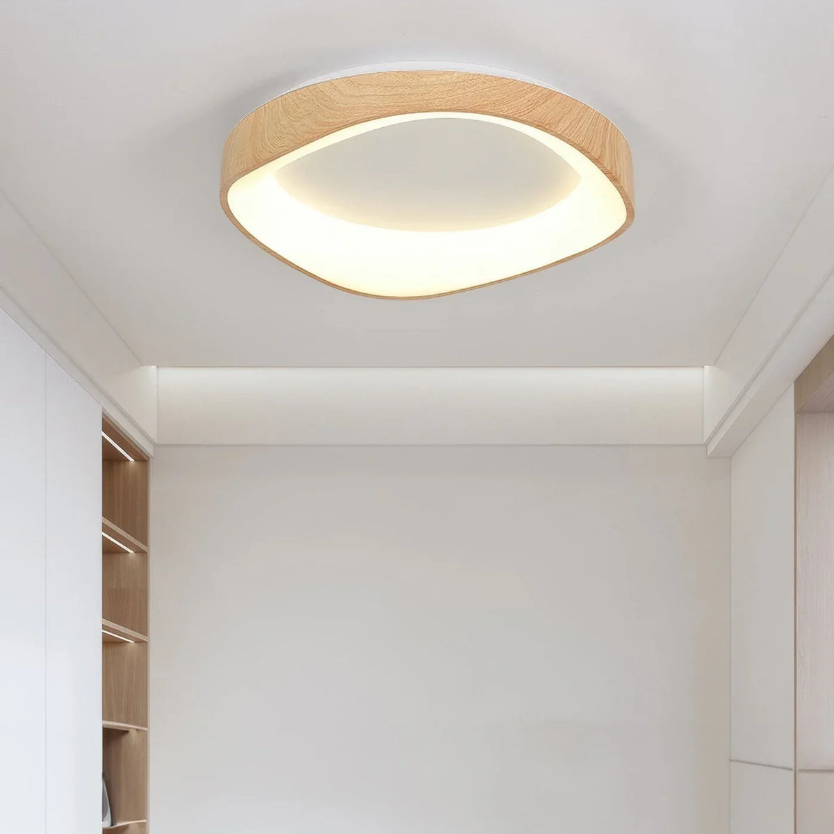 Penrose | LED Ceiling Light with Wood-Effect Trim