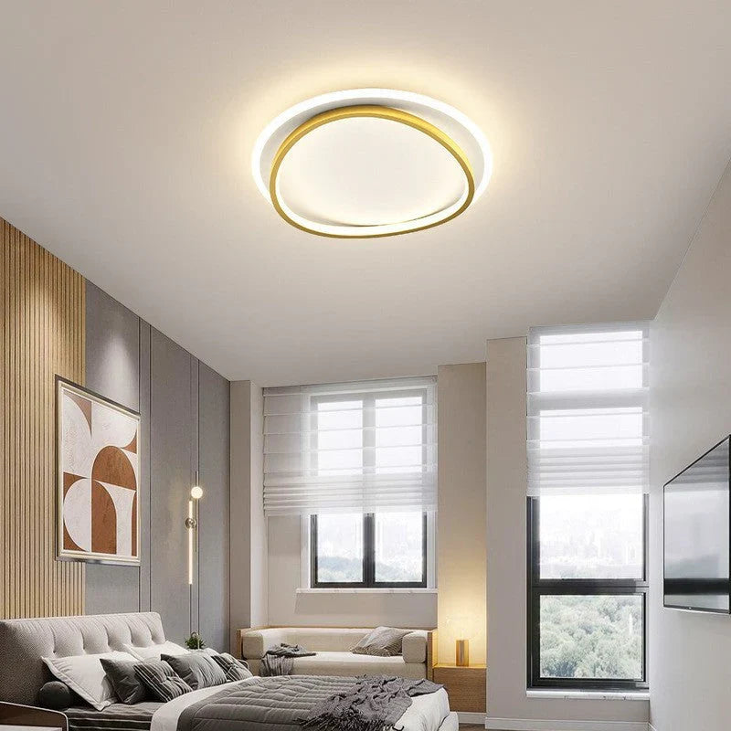 Phaedra | Modern LED Ceiling Light with Geometric Rings