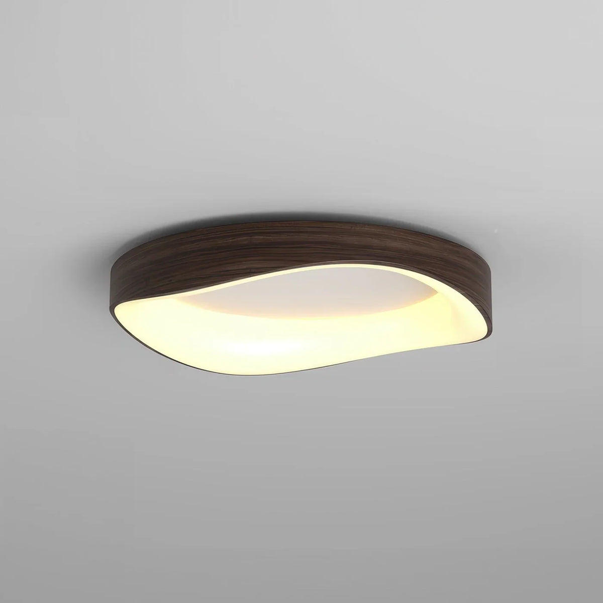 Penrose | LED Ceiling Light with Wood-Effect Trim